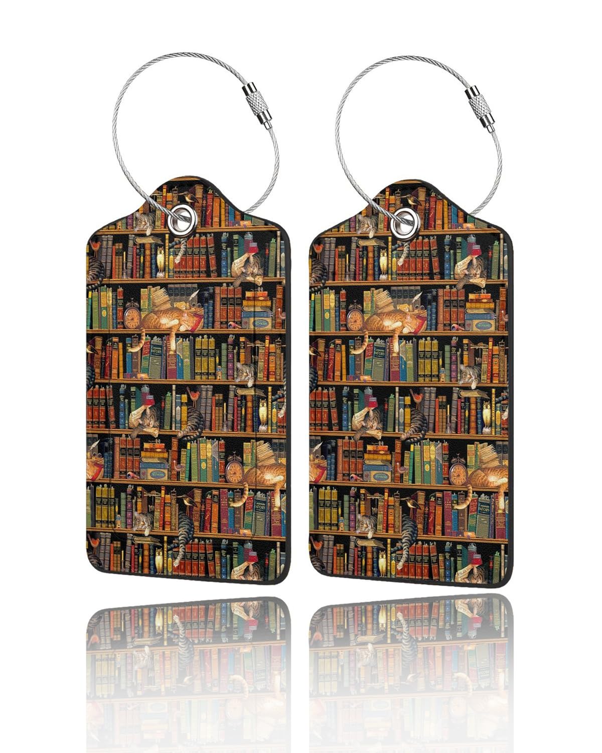 2 Pack Luggage Tags for Suitcases, Travel ID Tags with Privacy Cover, Stainless Steel Loops & Address Card – Cruise Essentials for Women Men Kids Boys