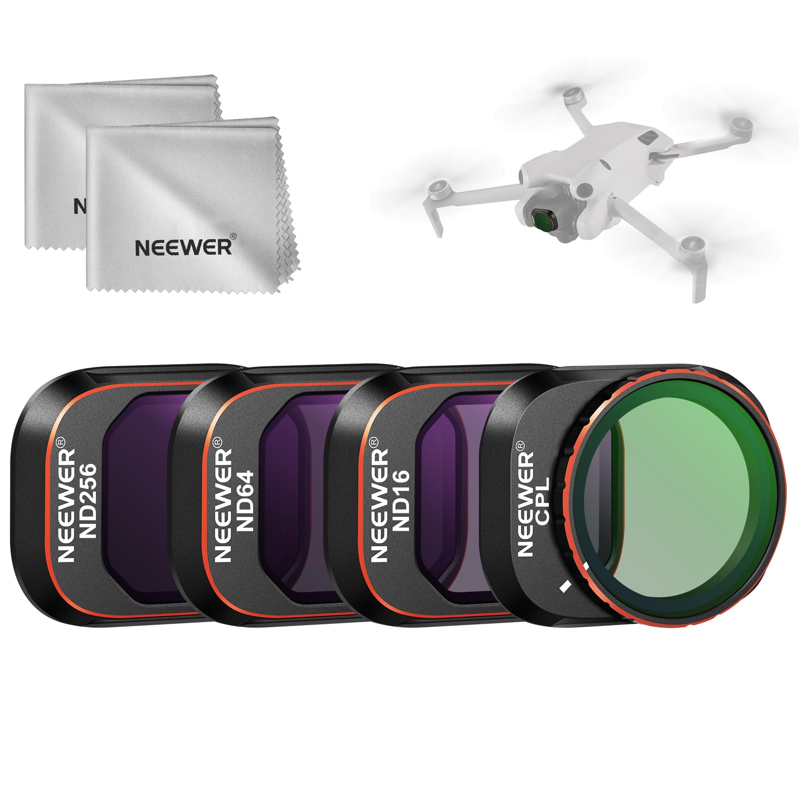 filtro di polarizzazione circolare per drone dj mini 4 pro con 4 filtri nd e 2 teloni da pulizia