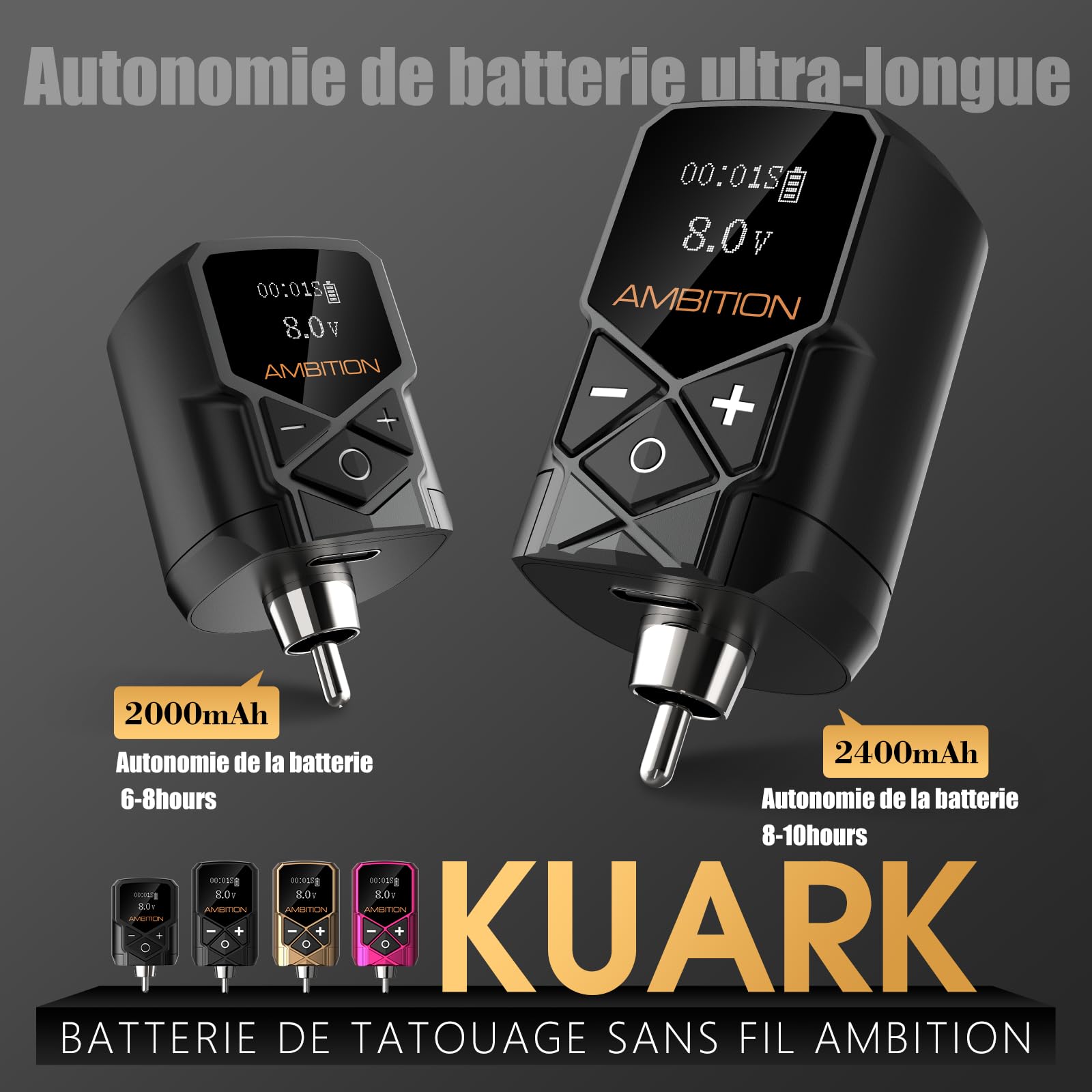 Alimentation Pour Tatouage AVA Model 4 - Écran Tactile, Noir, Neuve Avec Accessoires