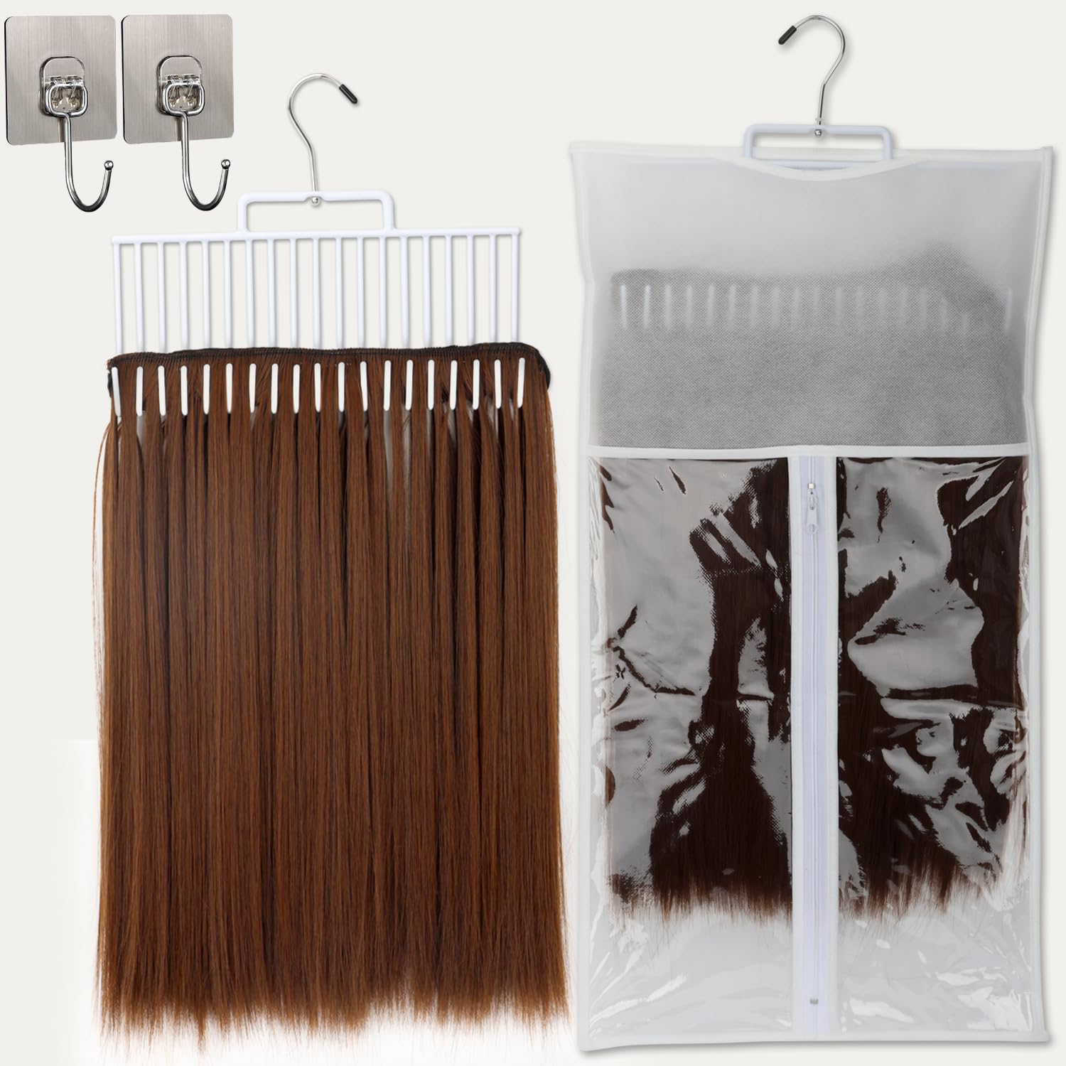 2pcs Hair Extension Holder for hair rack, Hanger Metal