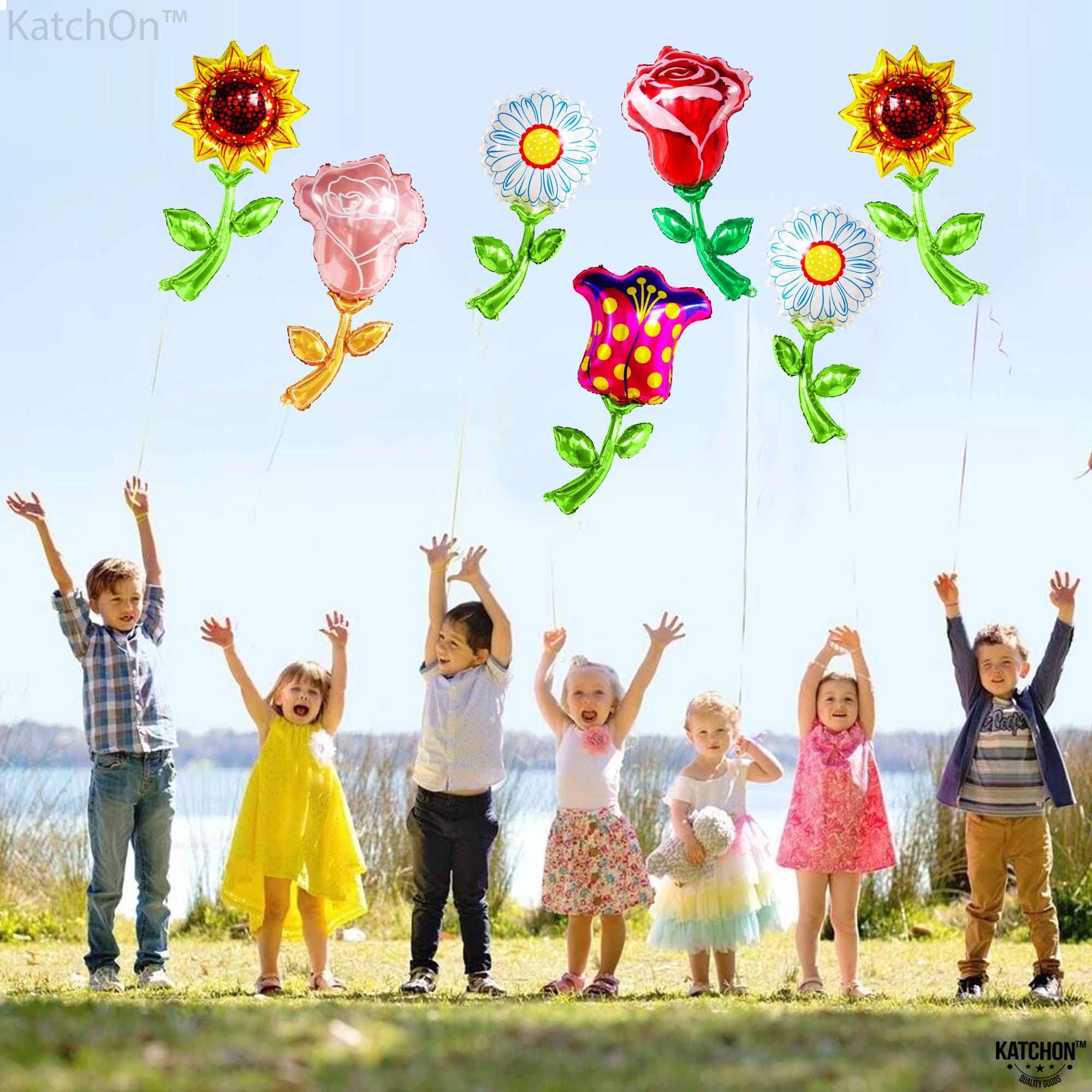 Amazon.com: KatchOn Huge Colorful Flower Balloon - 37 Inch