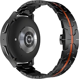 سوار شبكة من نيكست متجر متوافق مع ساعات سامسونج جير S3 و هواوي GT مصنوع من الستانلس ستيل بلون فضي للجنسين مقاس 22 ملم