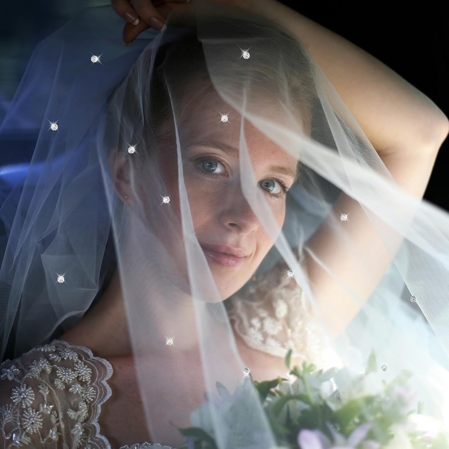 20 Pcs Veil Weights Wedding Magnetic Diamonds,Rhinestone Crystals Hijab Scarf Magnets for Clothes Scarf Women Girls Bridal Wedding Dress Veil Accessories - Image 5