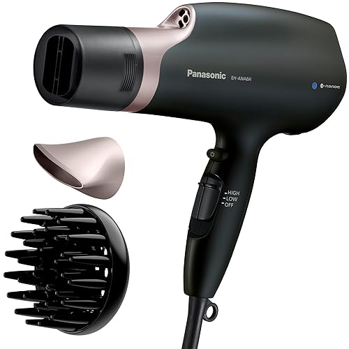 Panasonic Nanoe Salon - Secador de pelo, boquilla oscilante de secado rápido, secadora con difusor, accesorios concentradores, 3 ajustes de calor de