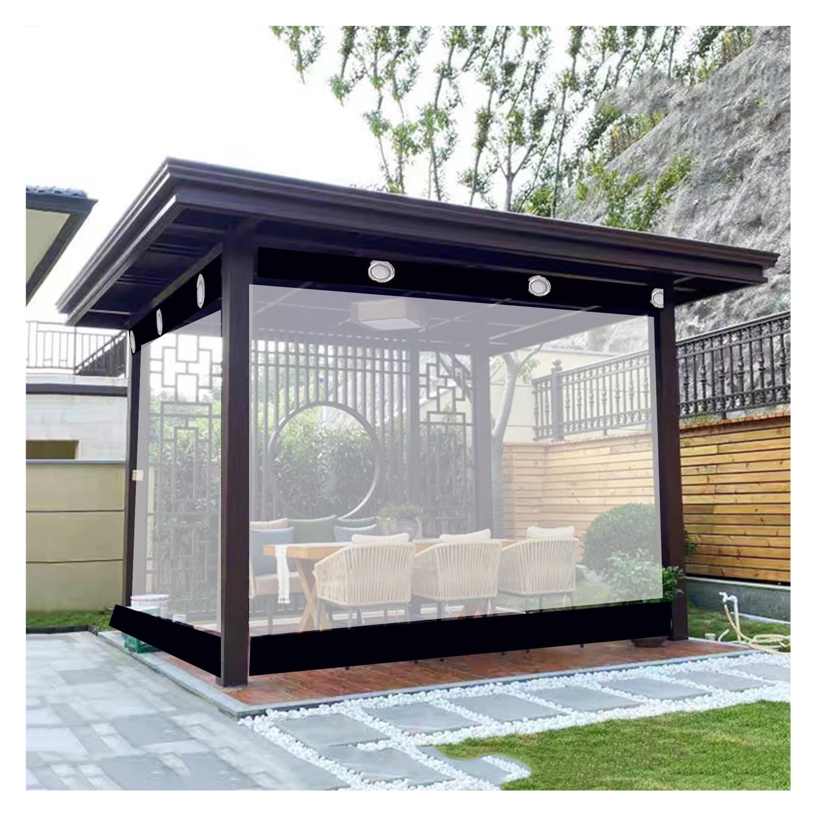 Rideau de séparation imperméable en PVC résistant pour protéger l'intérieur et l'extérieur