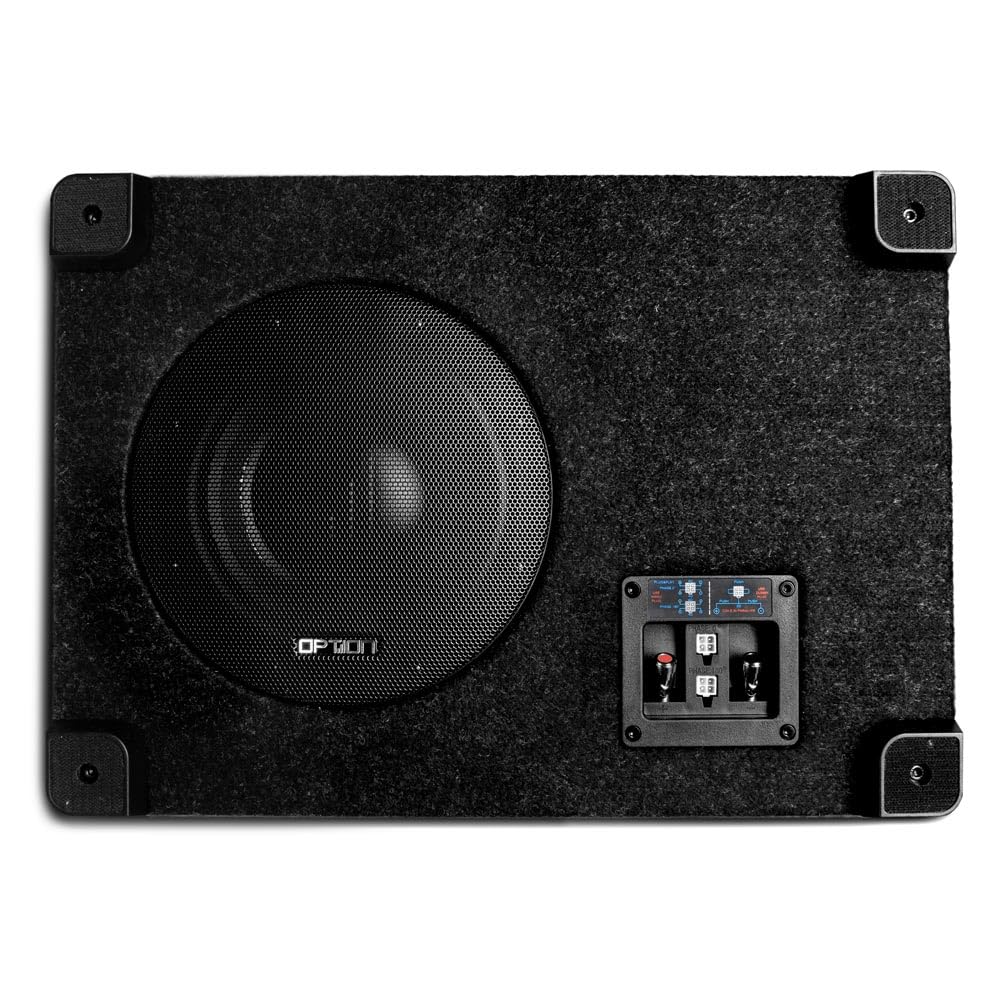 Option PULSE-8P Subwoofer compatto passivo 20 cm, subwoofer Bass Reflex con 200 Watt RMS (downfire)