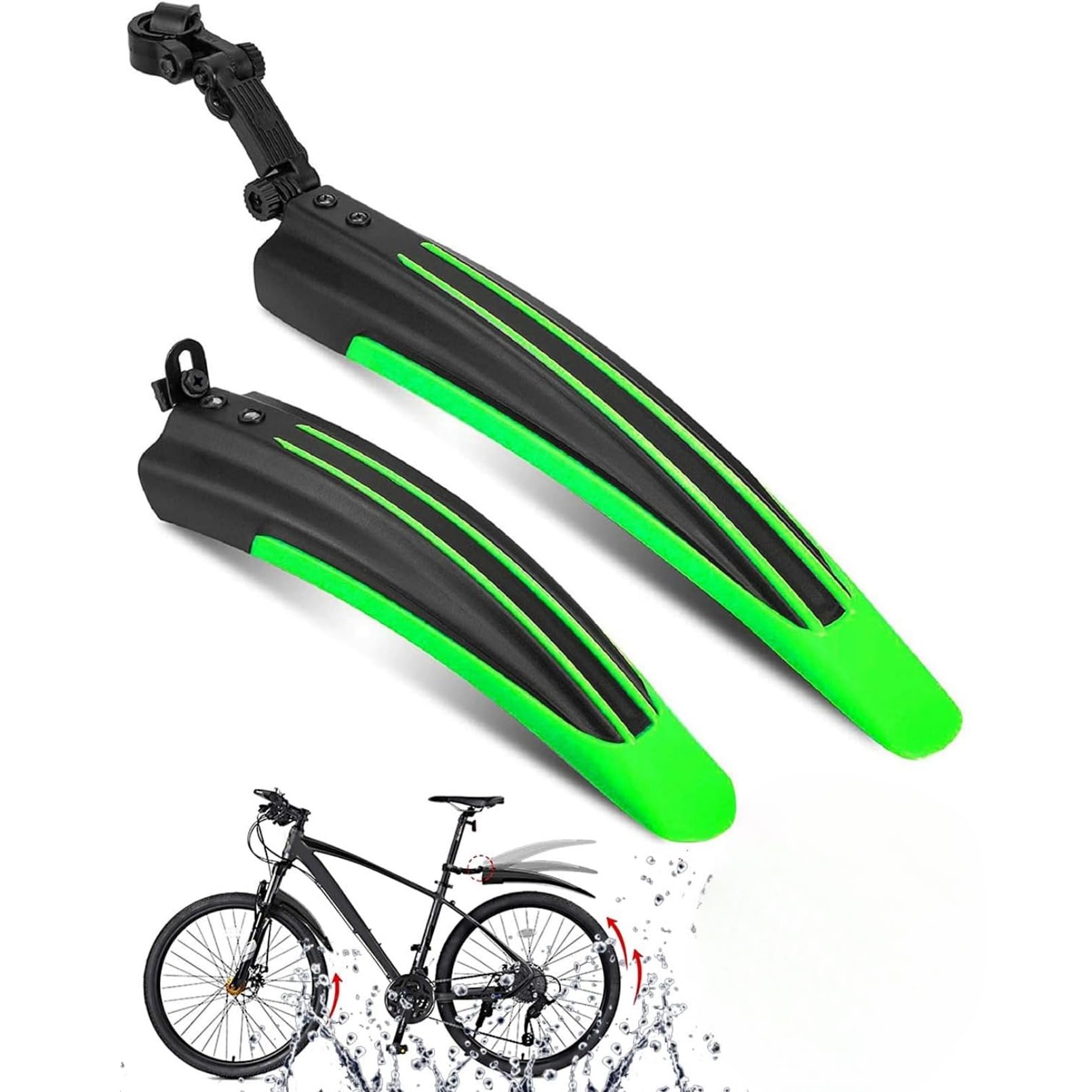 緑色のバイク用フェンダー