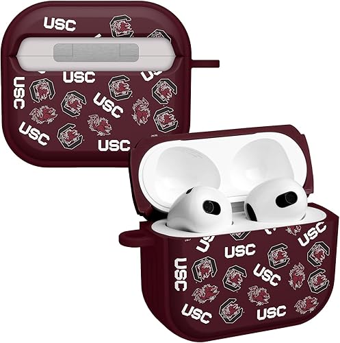 Miniatura 5 de AFFINITY BANDS South Carolina Gamecocks Camo HDX - Funda compatible con Apple AirPods Generaciones 1 y 2 Camouflaje,Champion Series,Clásico,South