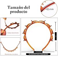 Vista 2 de JASSINS 2 piezas de diadema con flequillo para el cabello, clip de flequillo profesional, herramienta de trenza con dientes, accesorios de cabello