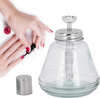 Pressure Pump Bottle, Pressure Liquid Pump Dispenser, Refillable Nail Polish Remover Bottle, Pressure Liquid Pump Dispenser Dispenser, 180ml Nail Accessories