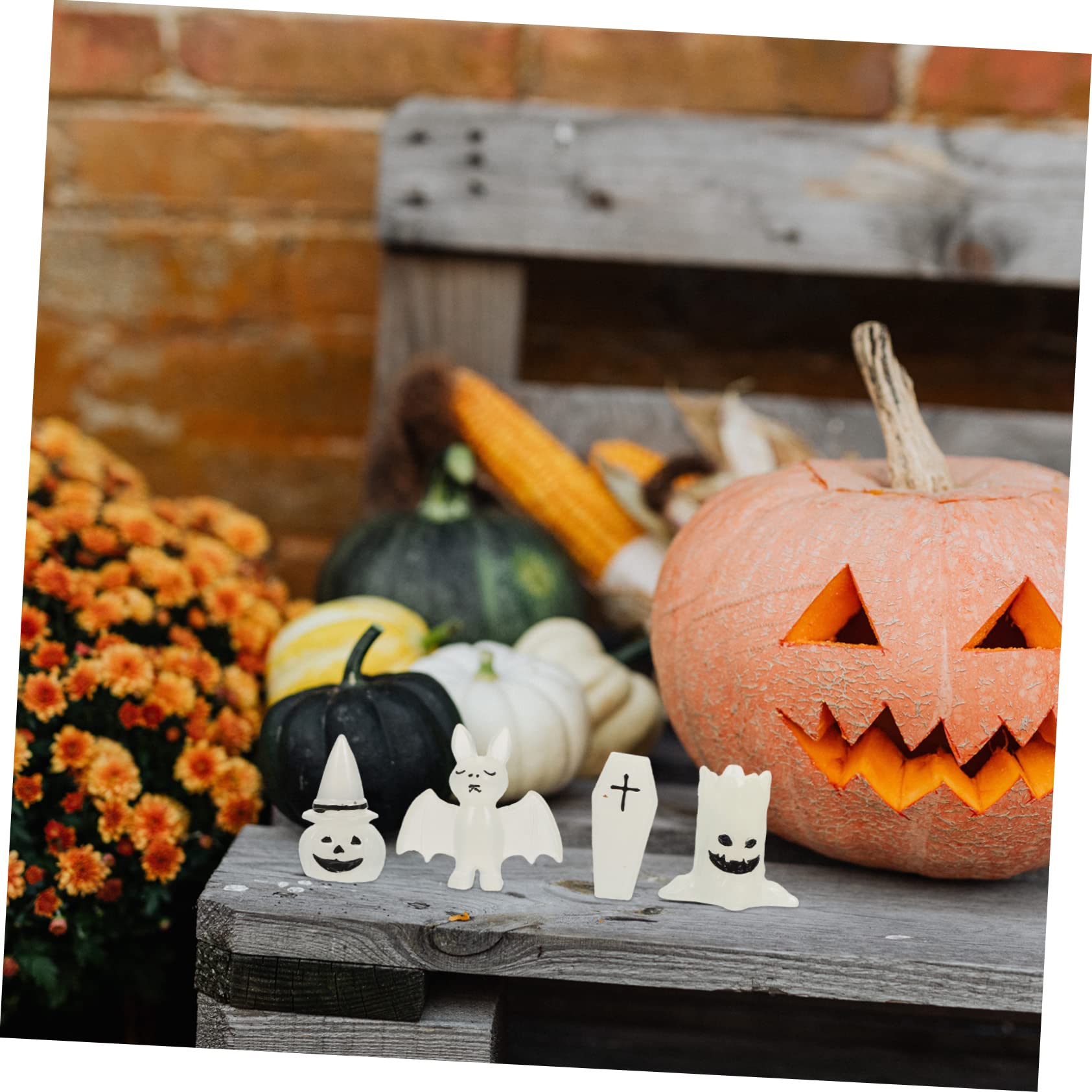POPETPOP 32pezzi Decorazioni Halloween Figure Spaventose Per Esterno Giardino Fantasmi Decorativi in Resina Atmosfera Festiva Per Feste Occasioni Speciali