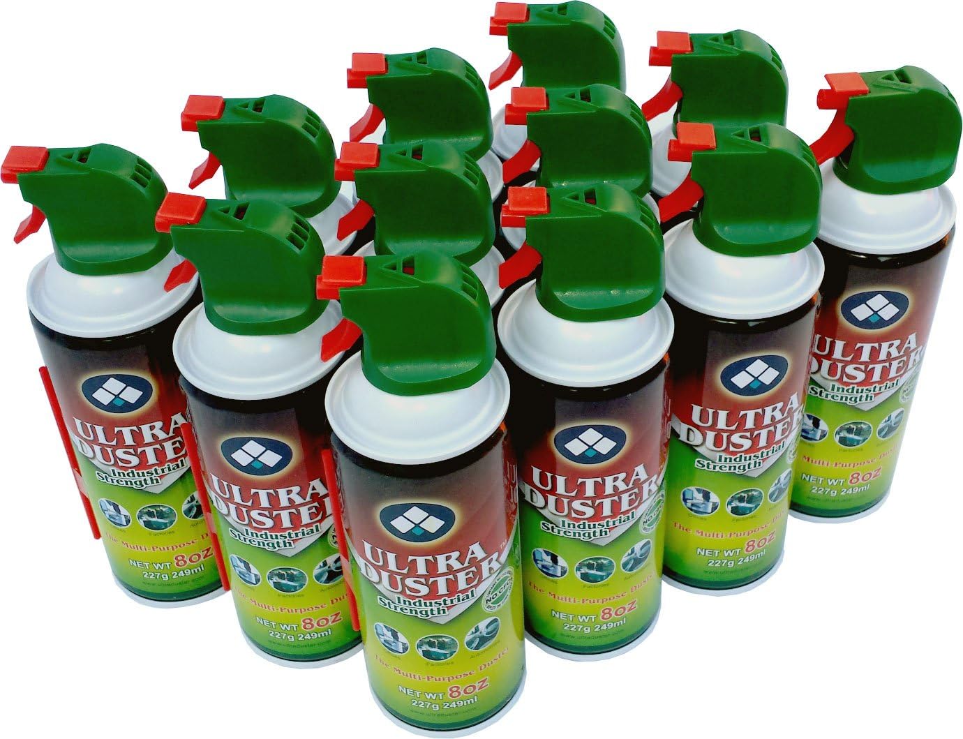 ULTRA Duster Brand Canned Air Duster Net 8 Oz in Case of 12 Pack