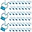 Frienda 60 Pcs Professional Nose Stop Clips Plastic Foam Nosebleed Stopper Clips for Adults Accidental Emergency Condition Swimming(Blue)