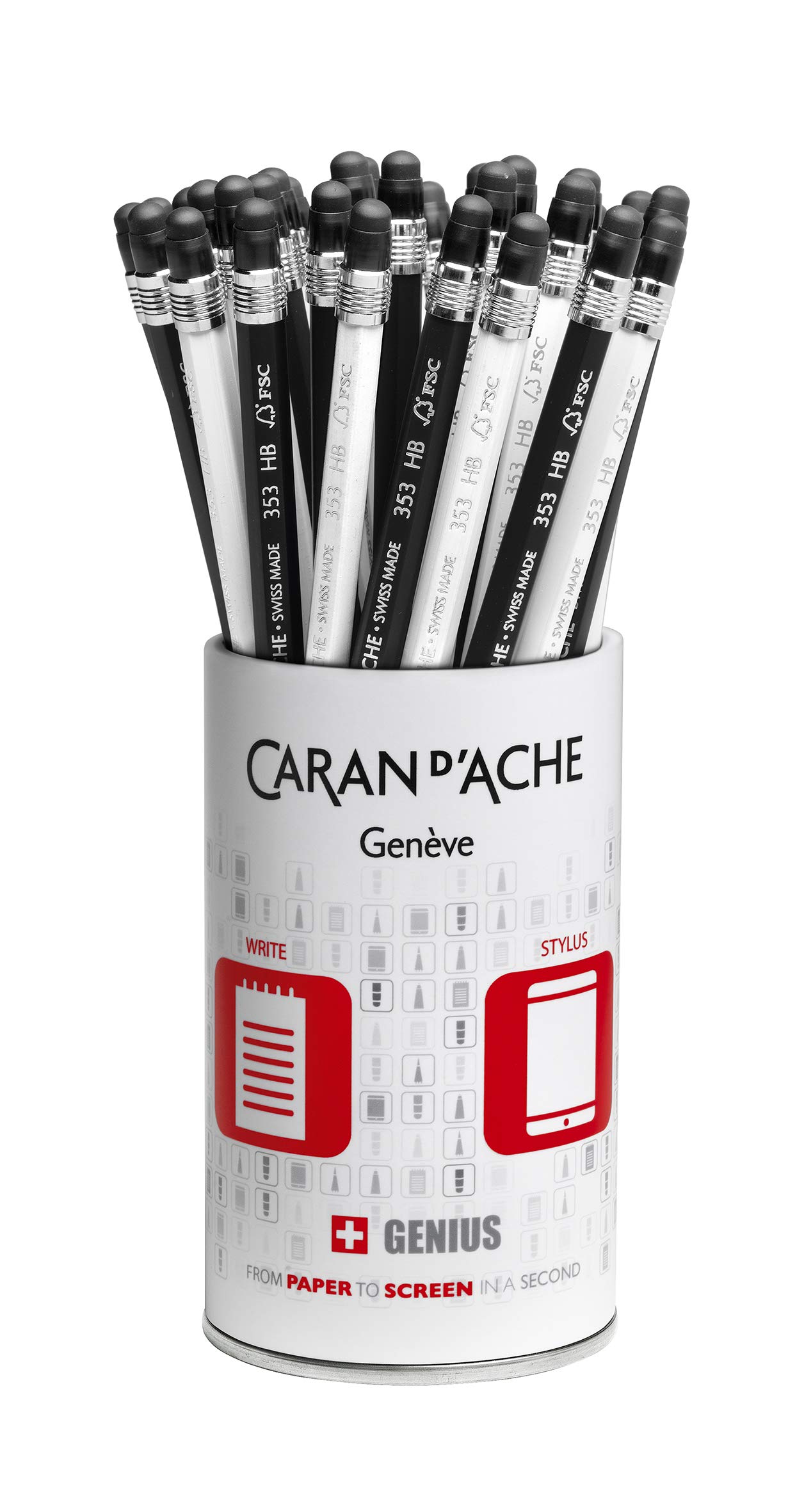 Caran d'Ache Genius HB Pencils (Pack of 36) 0353.105