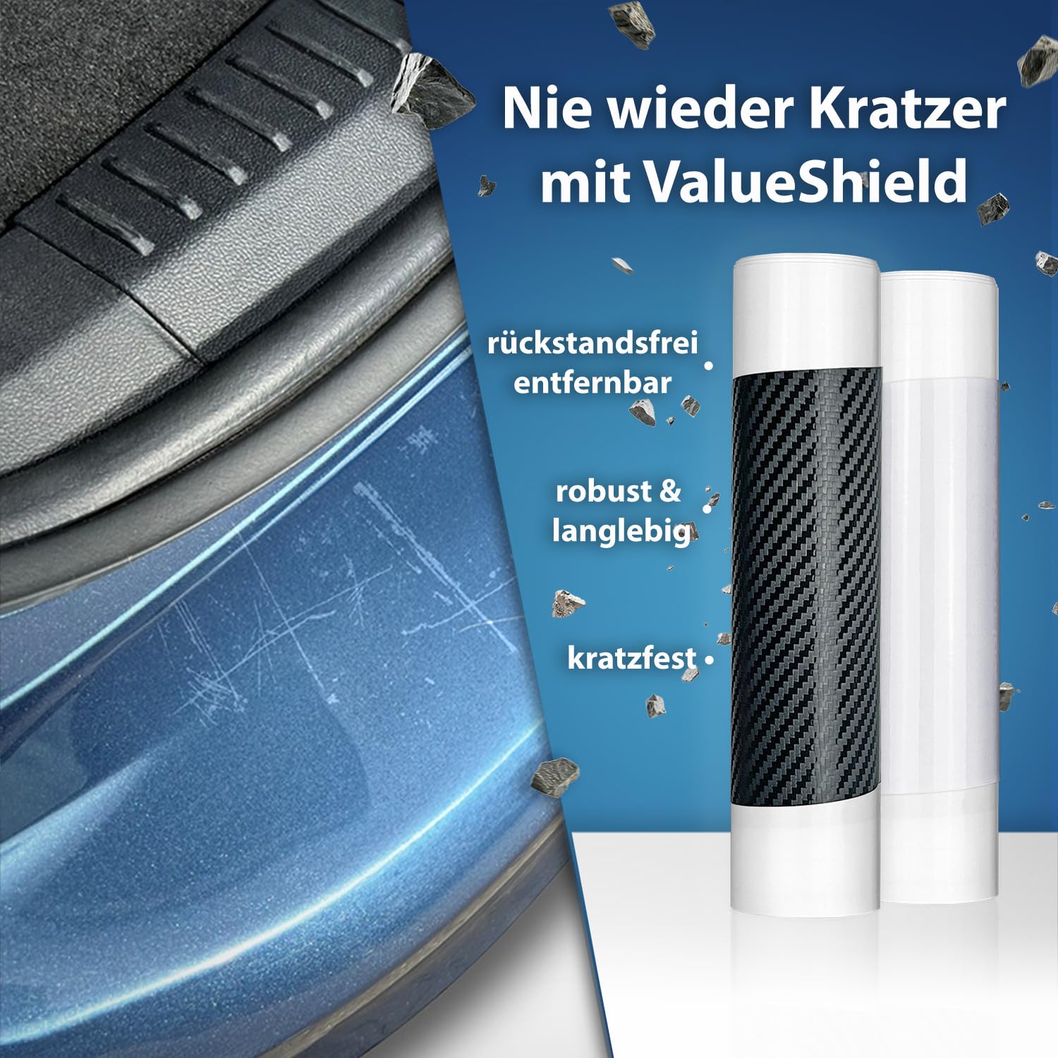 Auto Ladekantenschutz Folie Für Mini Aceman (J05) 2024-2026 - Carbon Optik Kratzschutz Selbstklebend