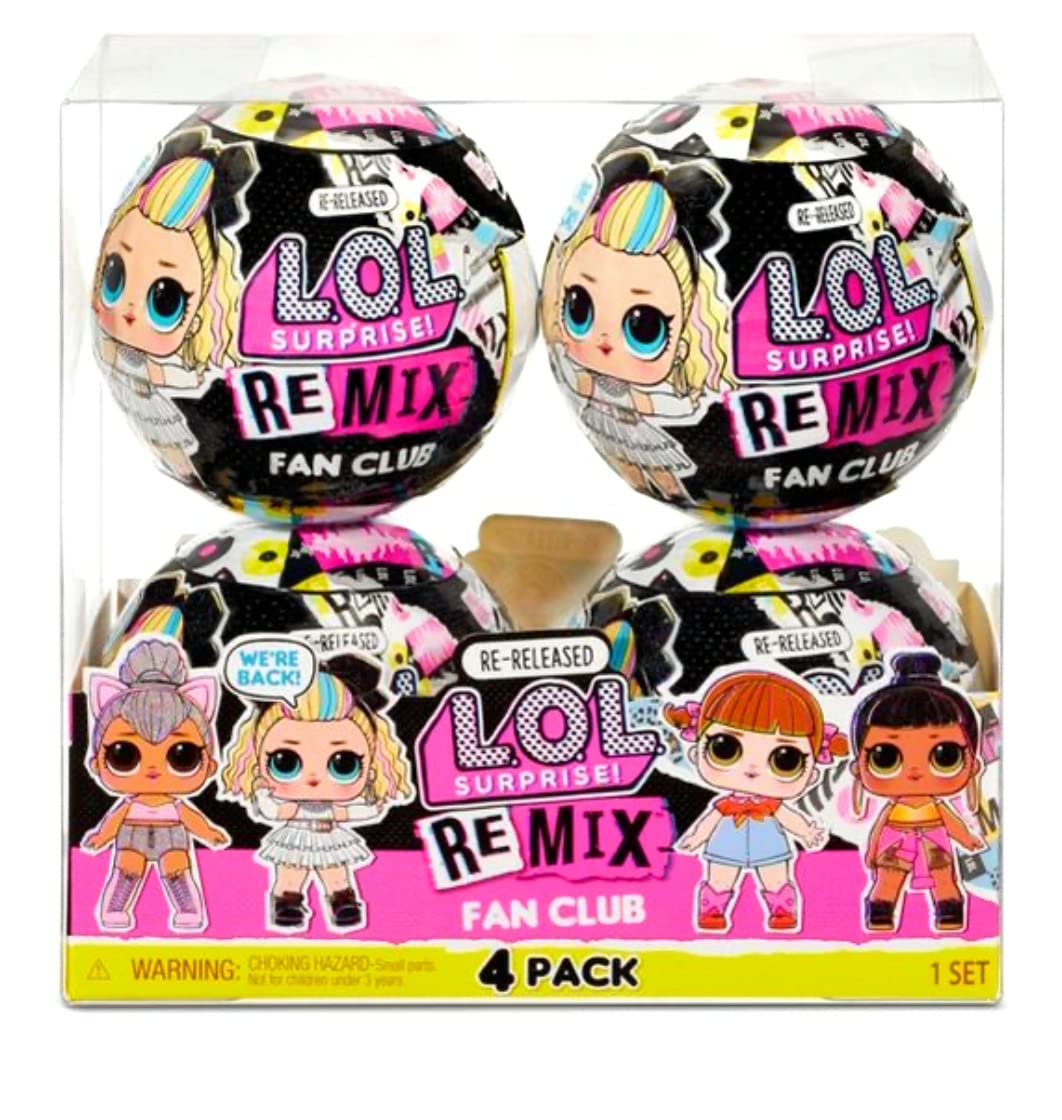 L.O.L. Surprise! Remix Supreme Tots zestaw 4 lalek - LOL Surprise lalki