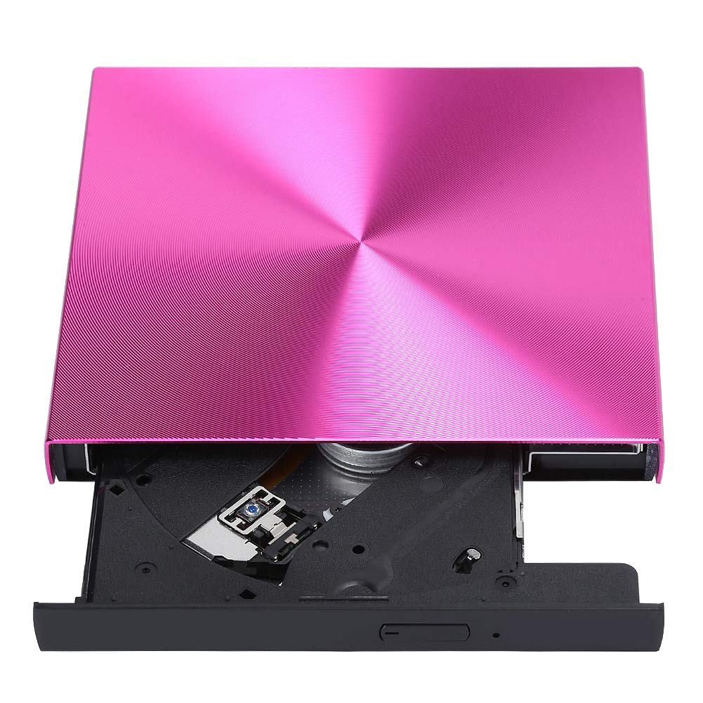 Cuifati DVD CD Writer,USB 3.0 External Reader Player Record Driver,HighQuality Aluminum Alloy DVD CD Writer,Plug and Play Slim External DVD for PC Laptop Desktop()