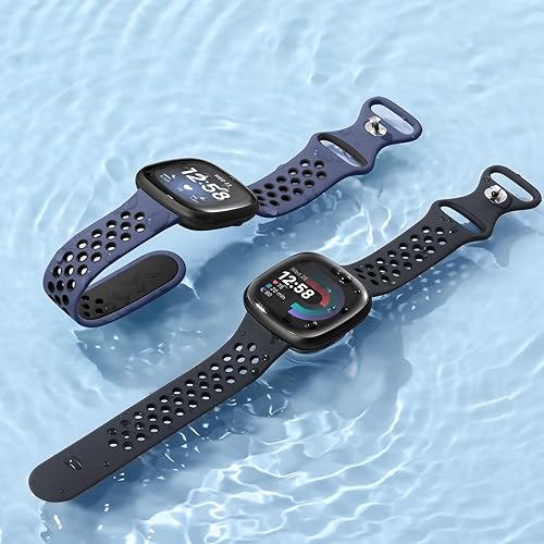 Miniatura 2 de Maledan Bandas transpirables para Fitbit Versa 3Versa 4SenseSense 2 bandas para hombres y mujeres, pulseras deportivas de repuesto para Fitbit