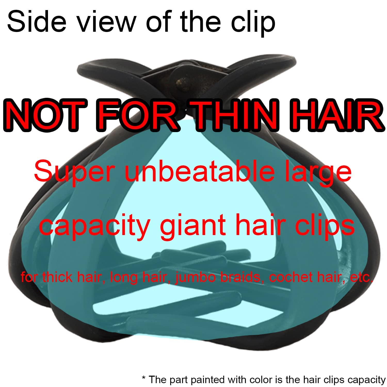 YESENLE 4PCS Hair Claw Clips - Image 2