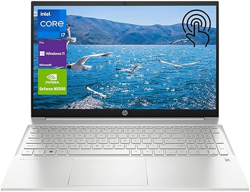 HP Pavilion - Laptop con pantalla táctil FHD de 15.6", procesador Intel Core i7-1355U, GeForce MX550, 64 GB de RAM, SSD de 2 TB, KP numérico, KB