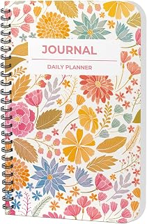 AccuPrints Daily Planner Undated, Schedule Your Day, Manage to-do List, Goals Tracker, Wellness Tracker - 3 Month Planners (Journal Leaf Daily Planner)