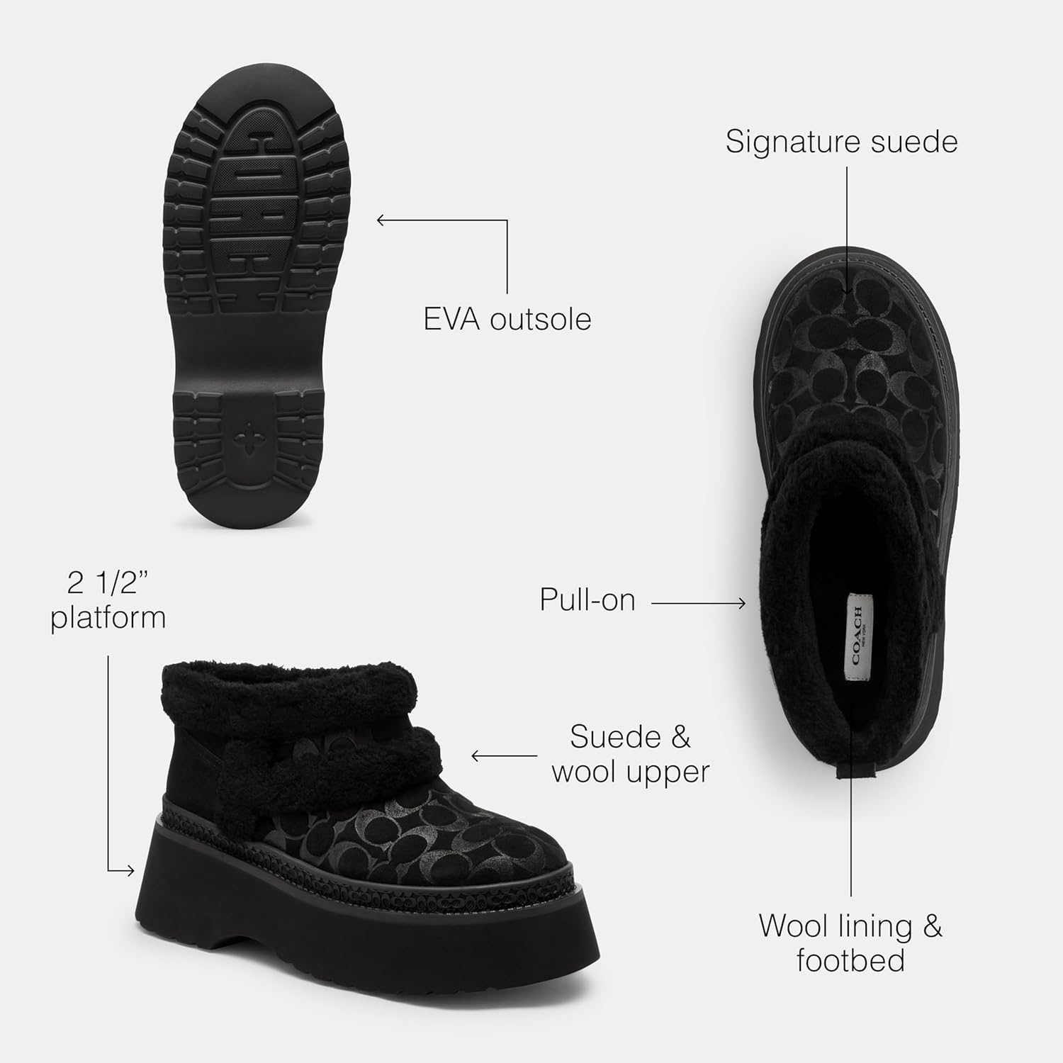 Coach Women's Christina Shearling Bootie - Image 3