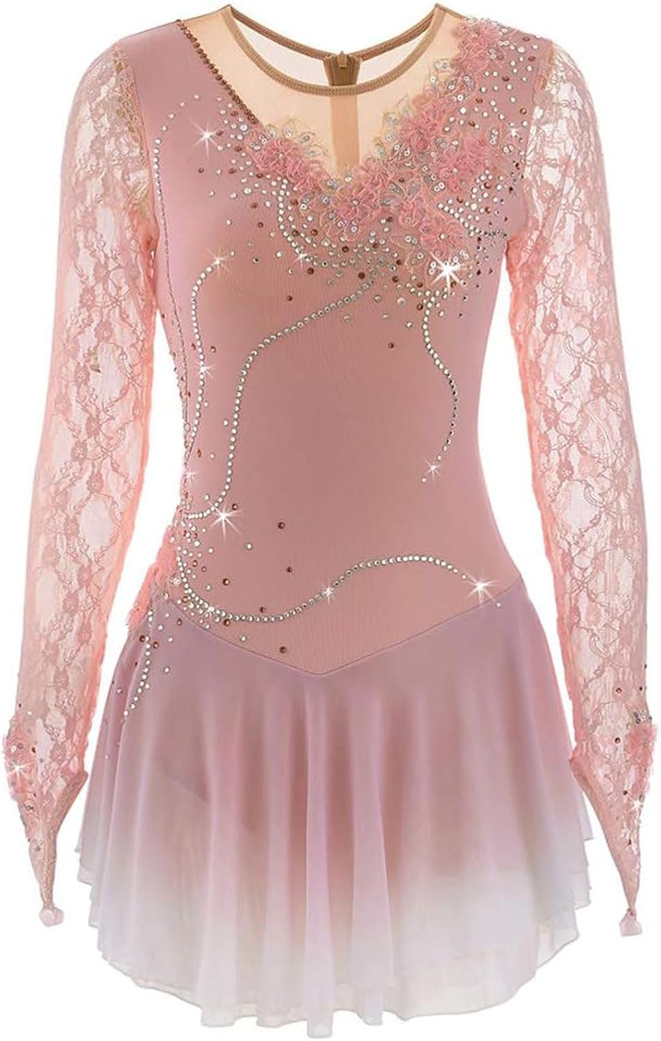 Ice Skating Competition Dress High Elasticity Figure Skating Performance Skirt Girls' Ballet Dancing Clothing