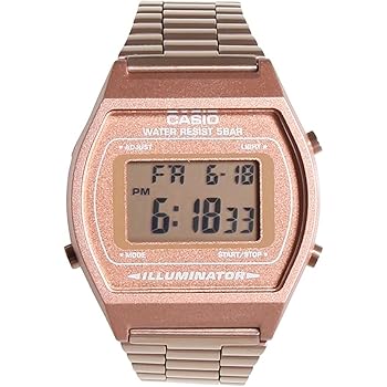 casio digital watches rose gold