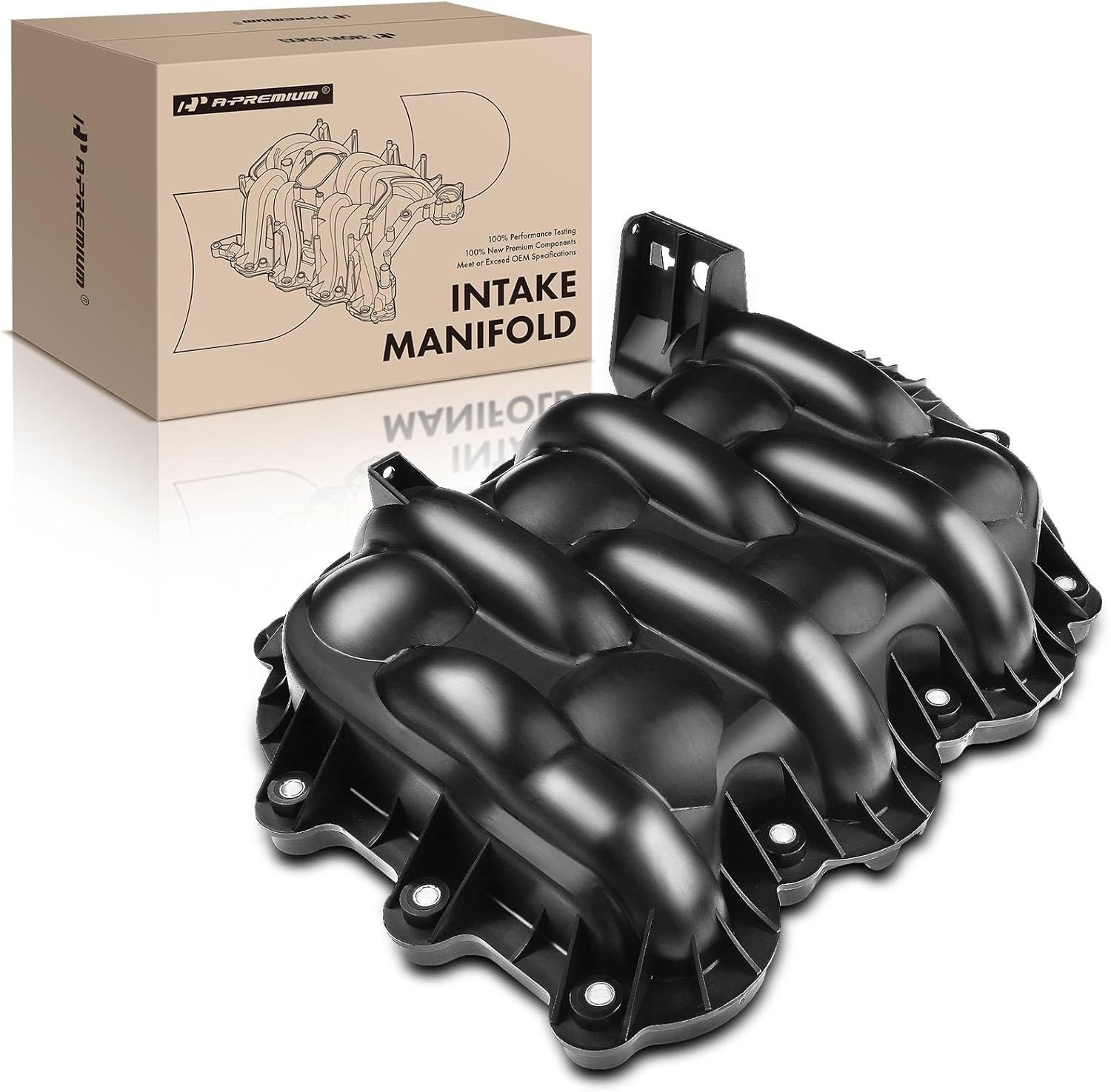A-Premium Engine Intake Manifold Assembly [OHV, 6Cyl 4.2L] Compatible with Ford F-150 01-04, E-150 03, E-150 Club Wagon 03, E-150 Econoline Club Wagon 01-02, E-250 03, E-250 Econoline 01-02