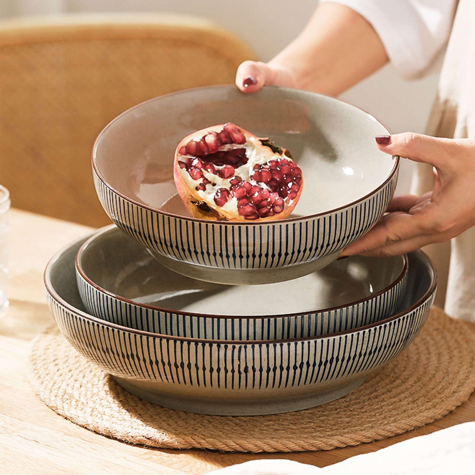 希少品　HEATH CERAMIC ヒースセラミック　大鉢　サラダボウル ブラックアンドホワイト：サラダボウル (S) | ボウル・鉢・碗 | Sghr