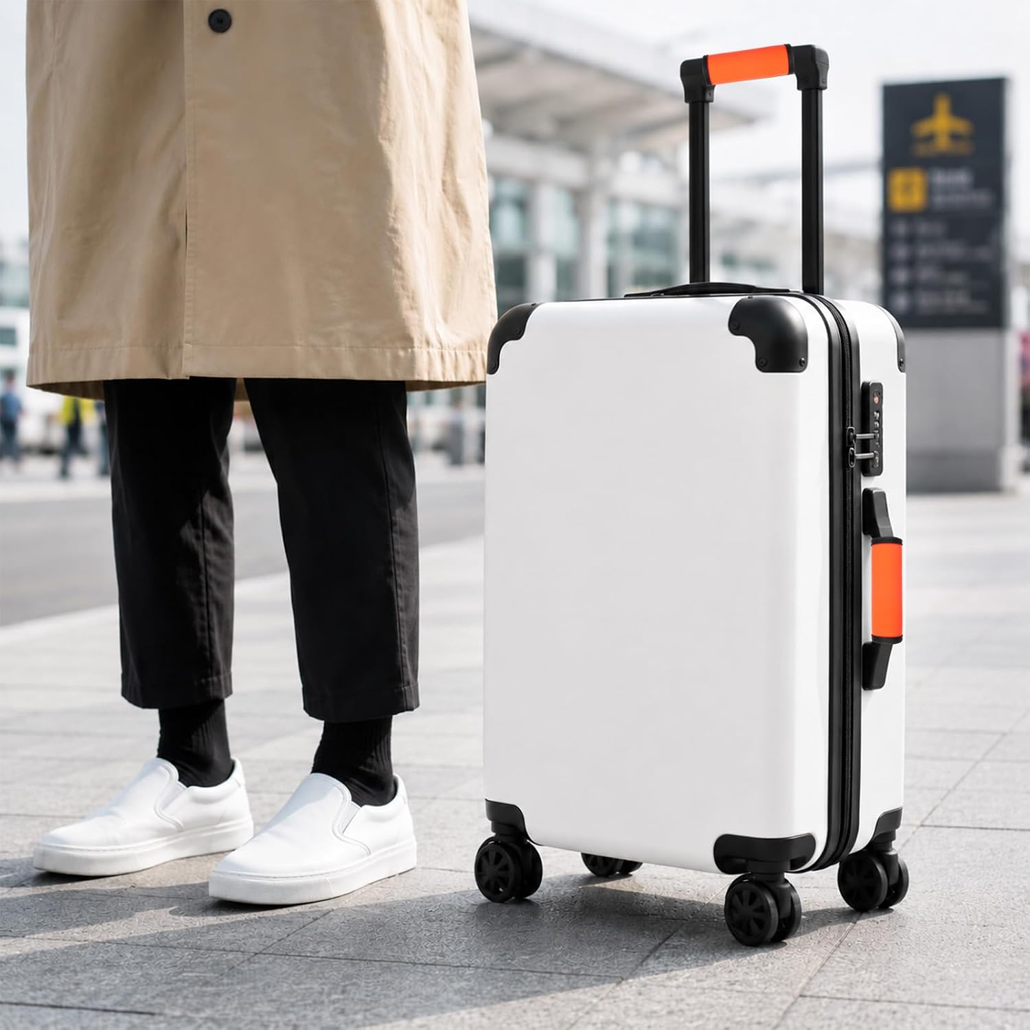 6Pcs Luggage Handle Wrap, Bag Handle Wrap, Suitcase Handles Wraps Bright Color Luggages Handles Covers, Luggage Accessories for Luggage/Suitcase Fluorescent