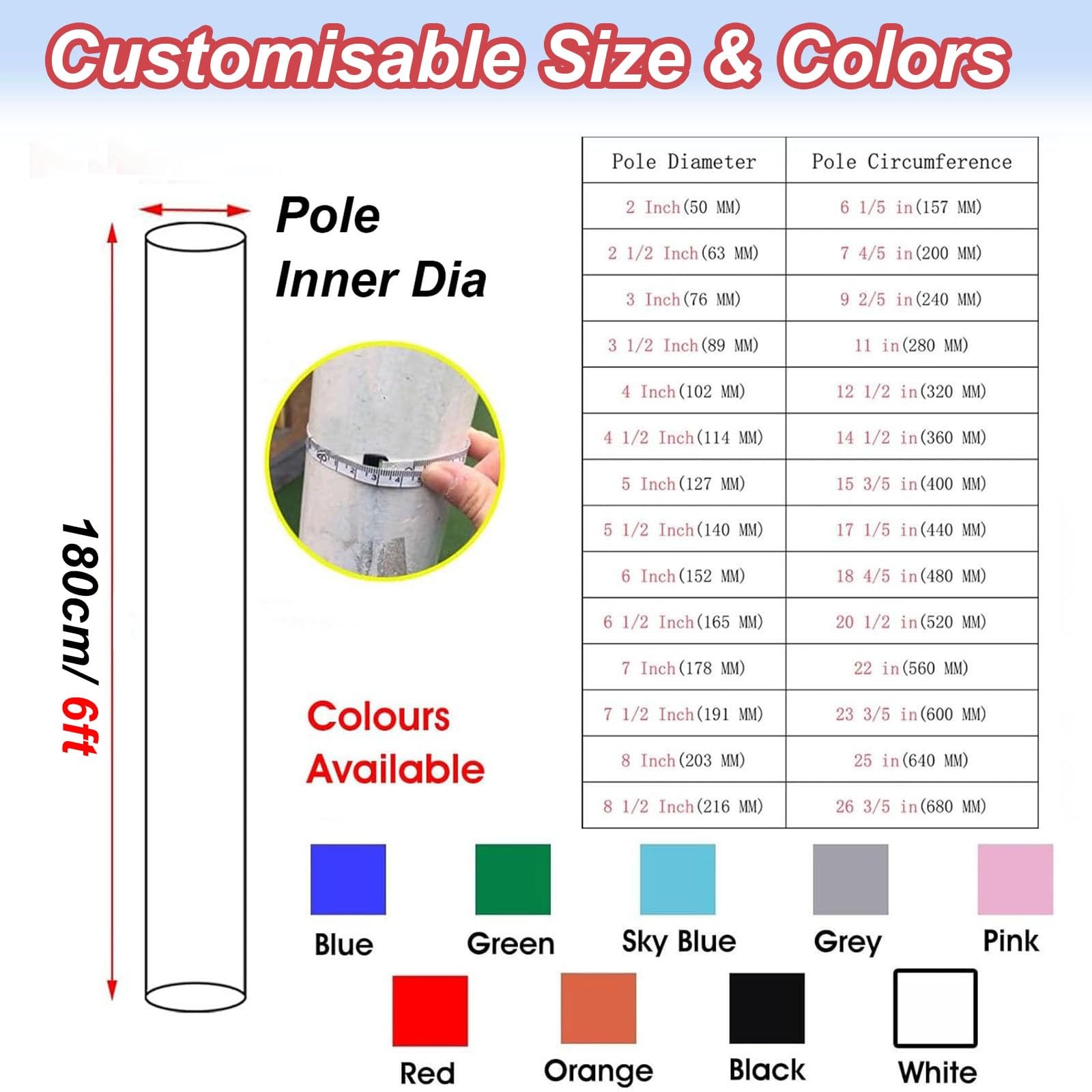 Almohadilla de espuma para columnas de 6 pies de alto, acolchado redondo para postes de canasta de baloncesto, toldos de canasta de baloncesto, almohadillas protectoras para todo tipo de clima para