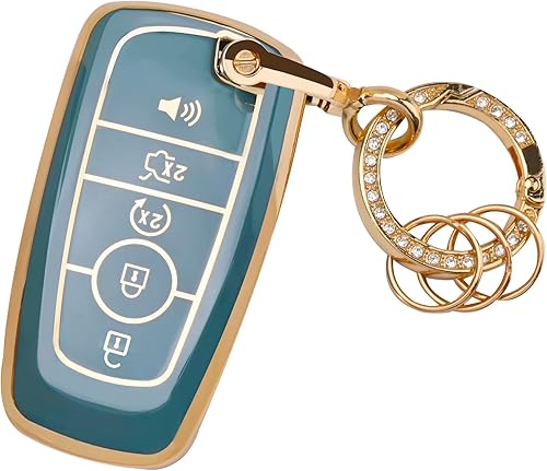 Funda para llavero de Ford  Funda protectora de TPU suave para Ford Escape Expedition Explorer Fusion Mustang Ranger F150 F250 F350 F450 F550 Smart