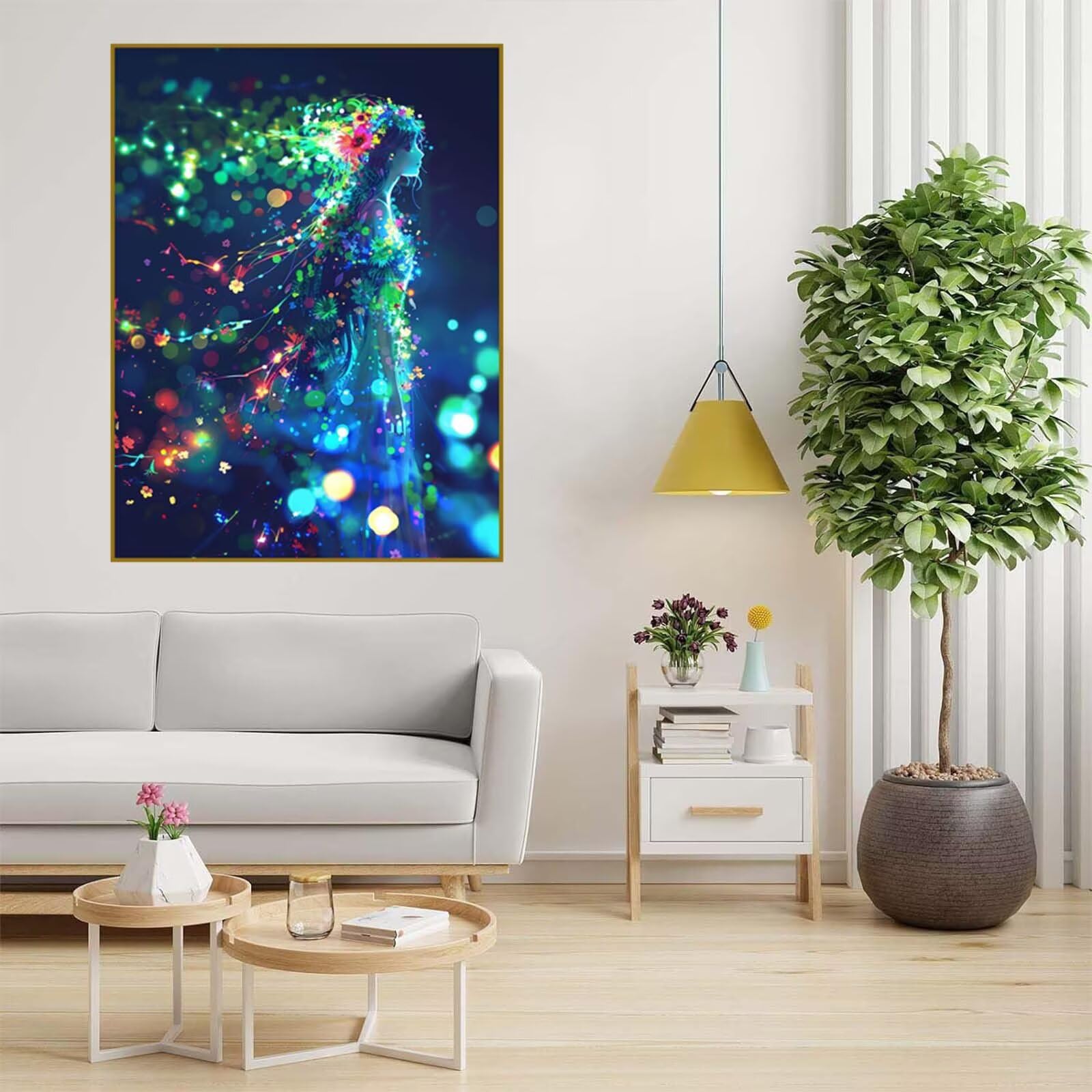 Diamond Painting Karikatur Malen Nach Zahlen Erwachsene, 5D Diamant Painting Bilder Mädchen Diamond-painting Mosaikherstellung Bastelset Kinder ab 6 Jahre, Deko Wohnzimmer Geschenke 70x100cm 6X-867