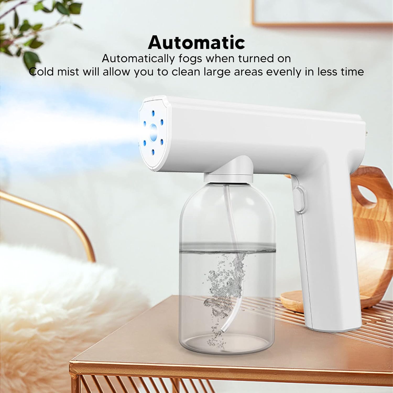 Rechargeable Atomizer Sprayer Atomizer Handheld Spray Cordless Disinfectant Steam Large Capacity Electric Fogger Machine Disinfection for Car School Home Hotel