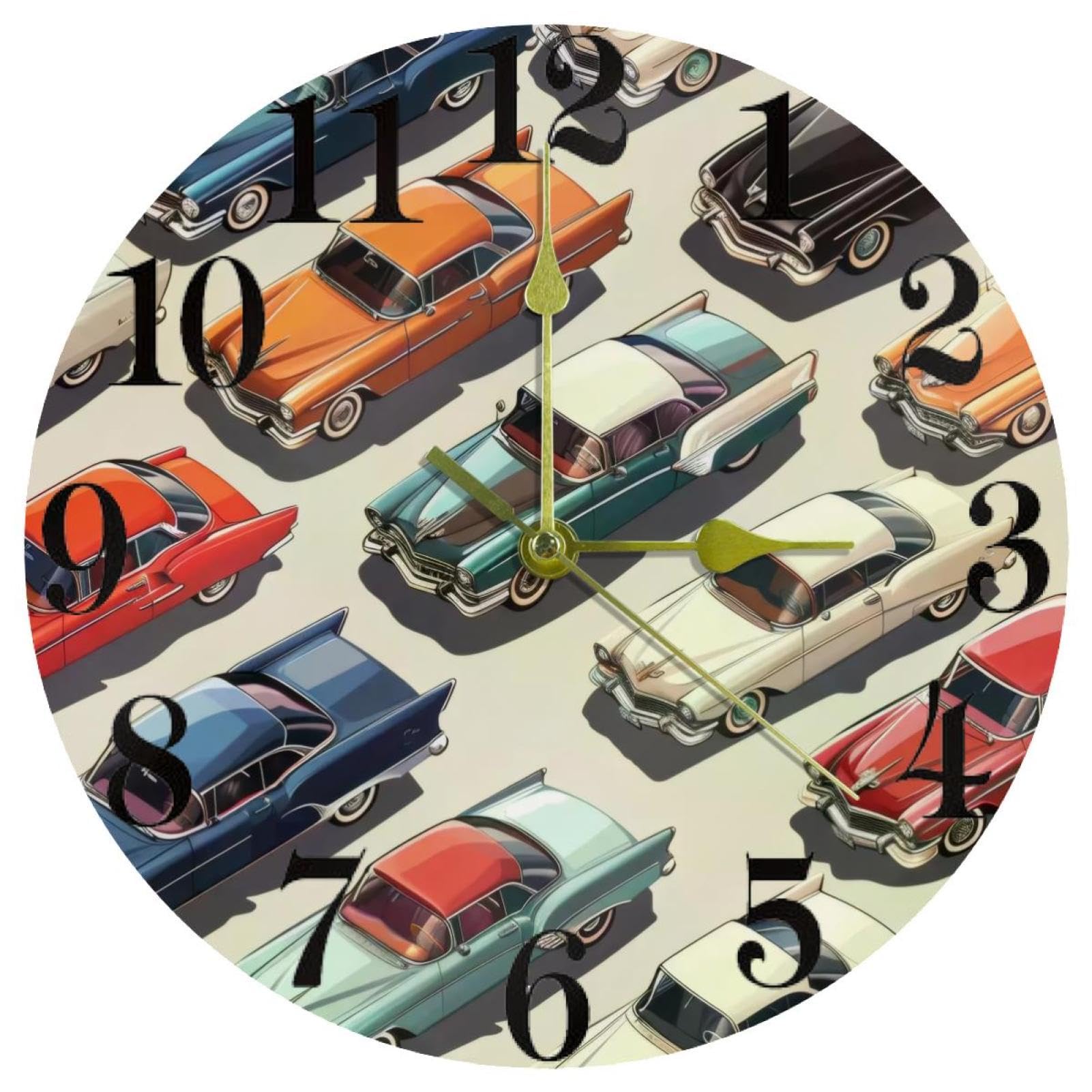Horloge murale voiture vintage le cadeau ideal pour passionnes de deco