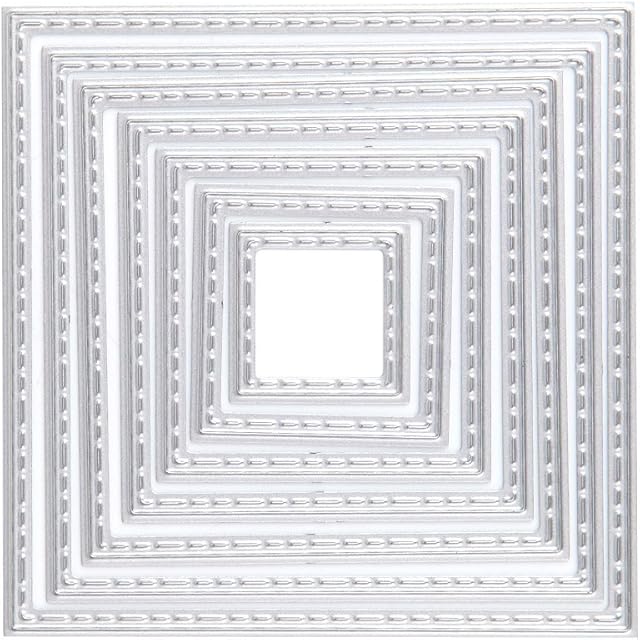 7pcs Squares Cutting Dies, U-horizon DIY Scrapbooking Metal Embossing Stencil For Album Paper Card Art Craft