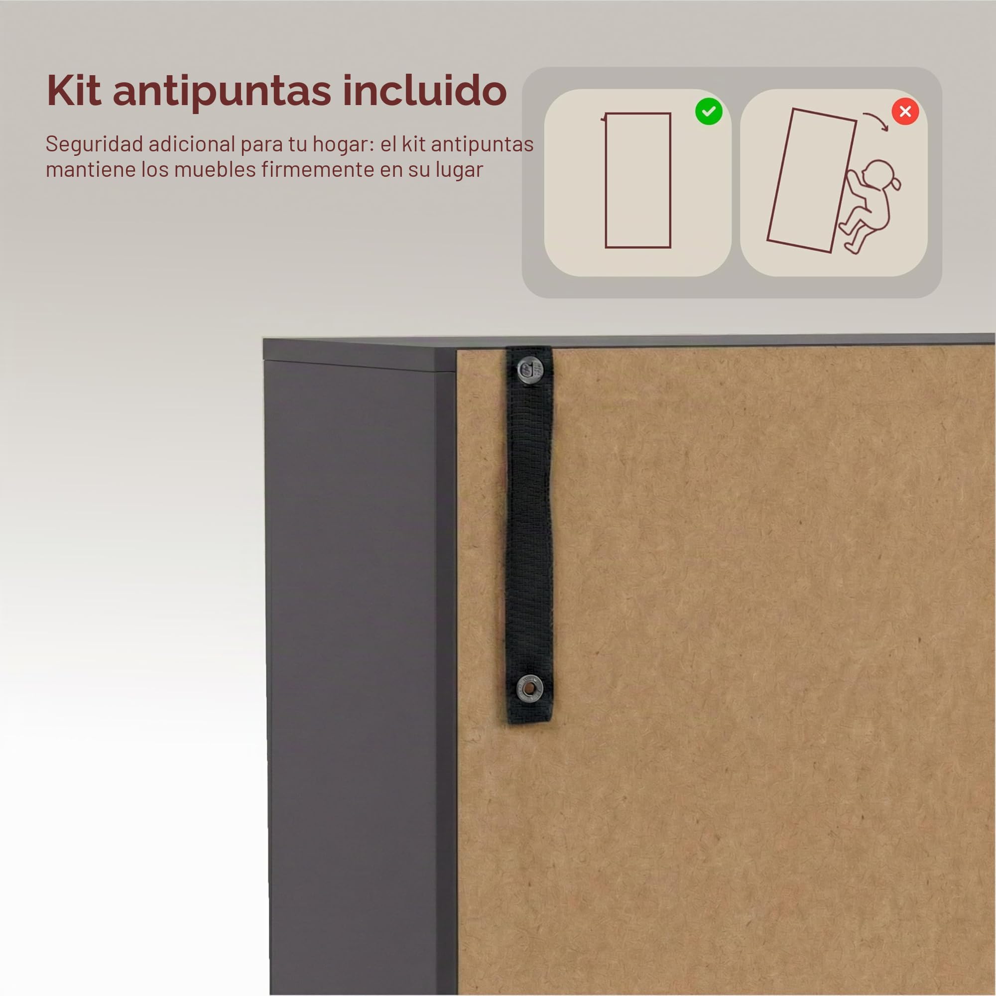 Vida Designs Estantería Oxford de 5 Niveles, estantería de Madera Gris para Oficina, Sala de Estar