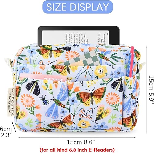 Miniatura 68 de Organizador multifuncional de cartera, bolsa de viaje impermeable con cremallera, estuche de almacenamiento de suministros de diario para cuadernos