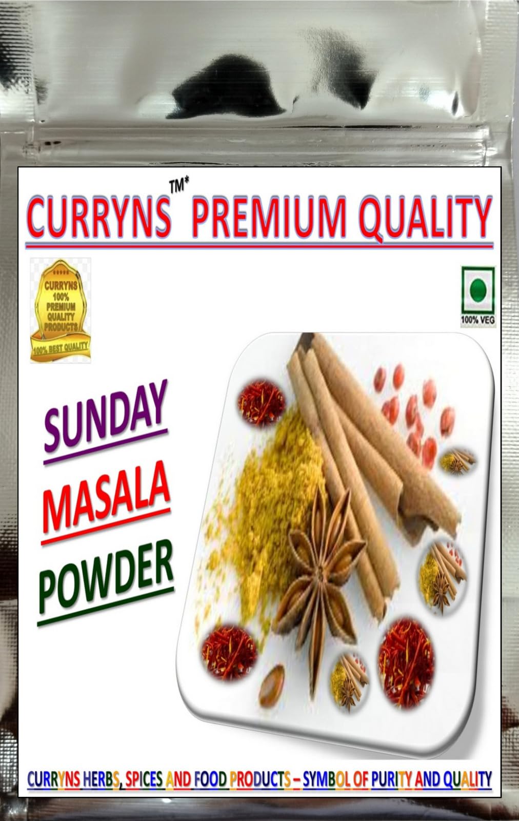 CURRYNS Sunday Masala Powder With Saffron | Spice Mix | Easy to Cook | Ready Masala For Healthy Delicious & Cooking (500 gm) (B0CJ76HTCH) Amazon Price History, Amazon Price Tracker