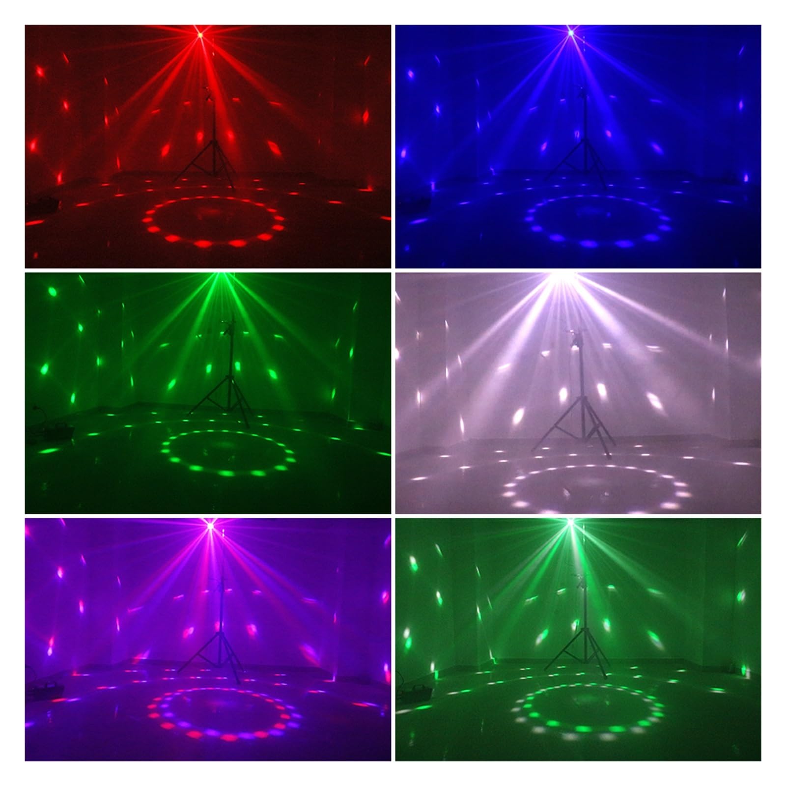 Luci Discoteca, Proiettore Remoto Strobe Magic Ball UV 4IN1 Effetti Di Illuminazione Da Palcoscenico DJ Disco Party Holiday Dance Wedding Black Lamp per DJ, Discoteca, Fotografia, Video, Matrimonio
