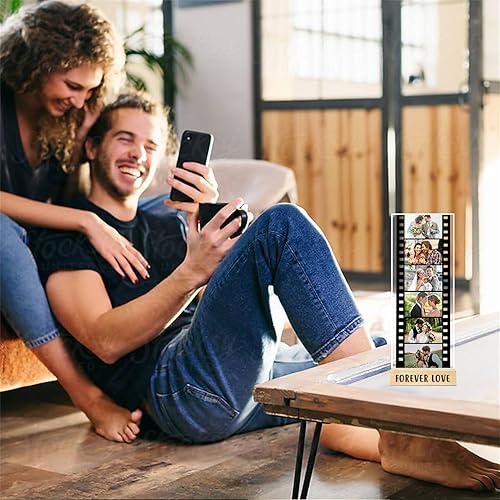 Miniatura 7 de Marco de fotos de película personalizado, marco de fotos personalizado de 1 a 6 películas, marco de fotos acrílico para parejas, marco de cámara de