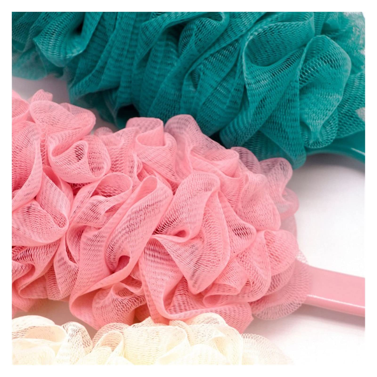Interpretación de la quiromancia en la Ducha, Accesorios de baño monótonos multifuncionales adecuados para Regalos, Cepillo de baño Birthda (Color: Beige) (Rosa)