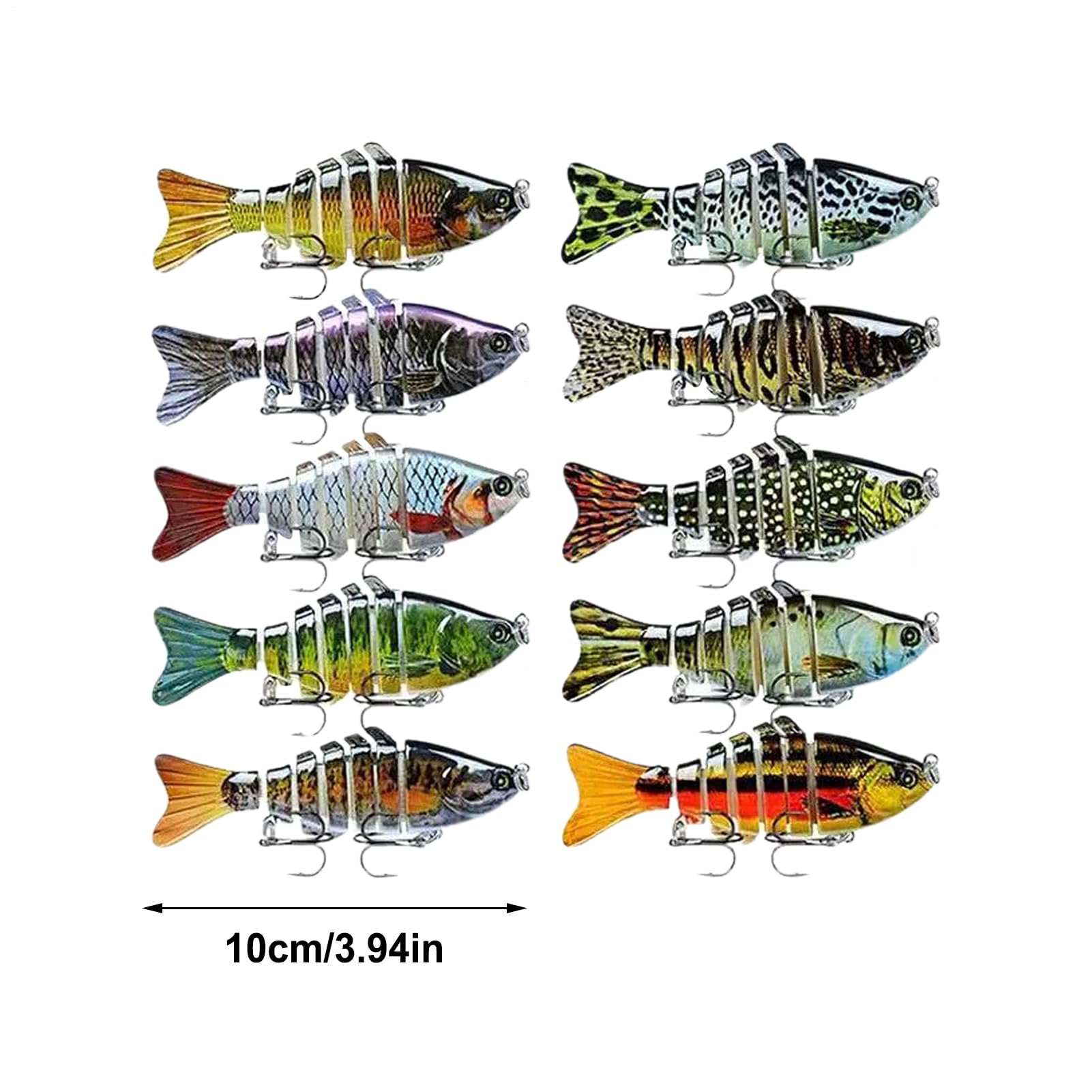 Señuelo de Pesca Autopropulsado Señuelos Wobblers para Pesca de | Carnada Blanda Versátil y Realista para Agua Dulce Perca y