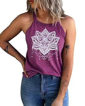 Amazon.com: IRISGOD Womens High Neck Tank Tops Summer