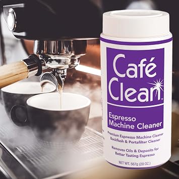 Stera Sheen - Cafe Clean - Professional Espresso Machine Cleaner - Premium Cleaner for At-Home Espresso Machines, Restaurant, Cafe Quality Machines - Portafilter Cleaner - 20 oz Bottle (1 count)