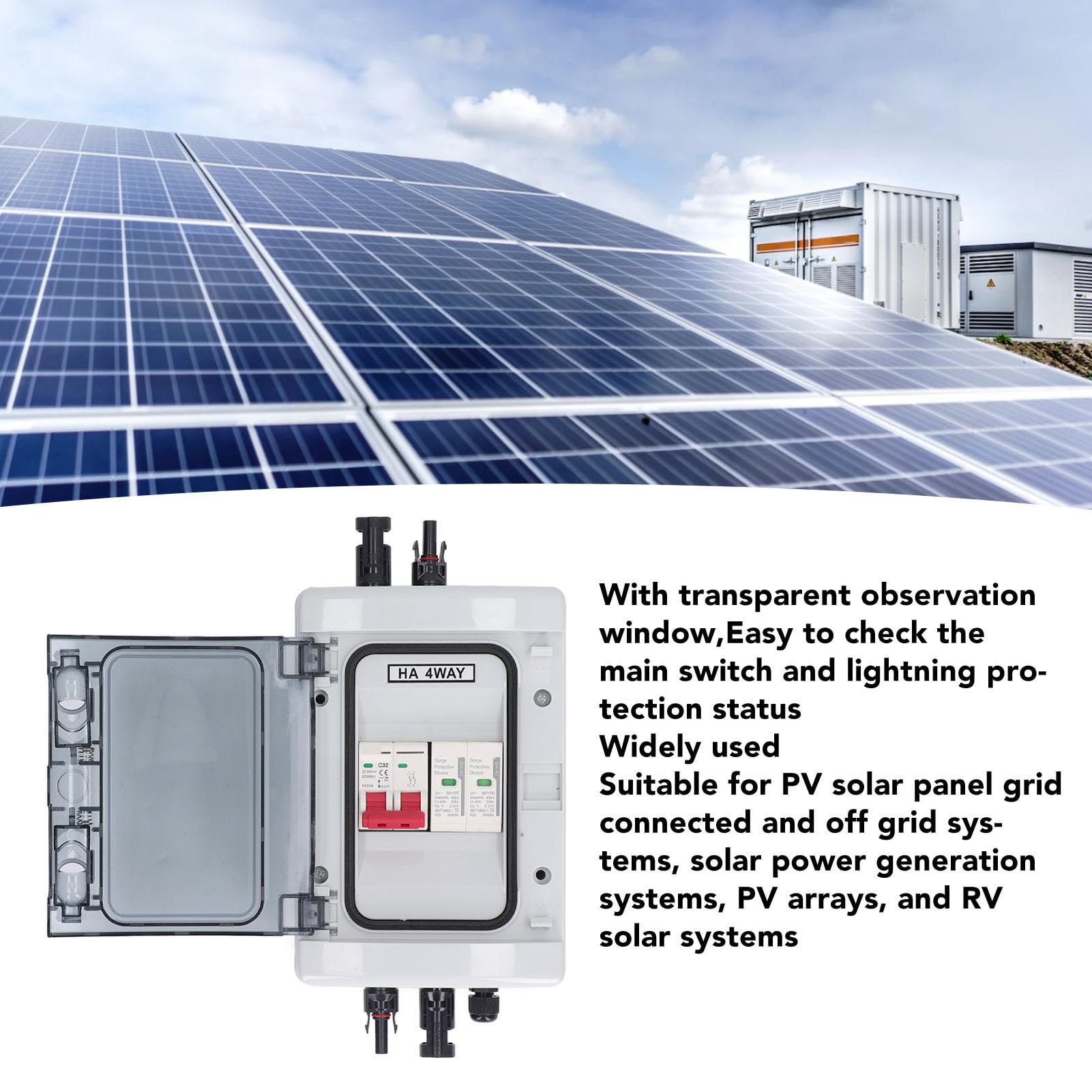 Scatola Combinatrice Fotovoltaica Impermeabile IP65 con Protezione per Sistemi Solari
