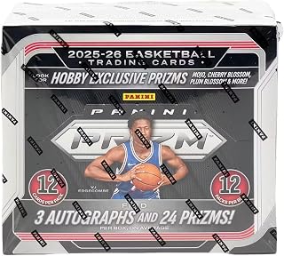 2025/26 Panini Prizm Basketball Hobby Trading Card Box (3 Autographs Per Box)