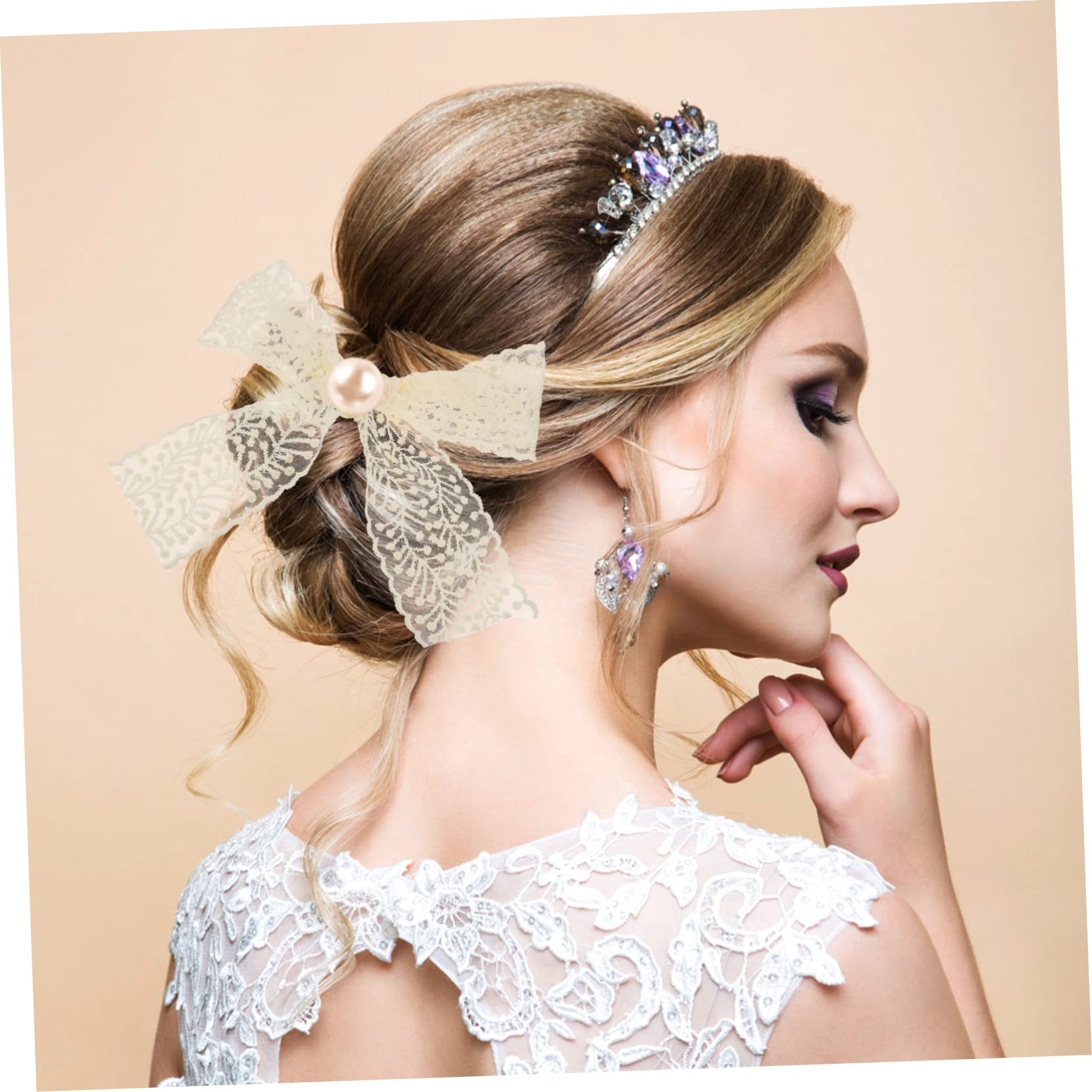 TEHAUX 5rollos Cinta De Encaje Bordado Decorativa Para Manualidades Metros De Adorno Para Ropa y Accesorios De Pelo Material Para Vestidos y Decoración De Fiestas