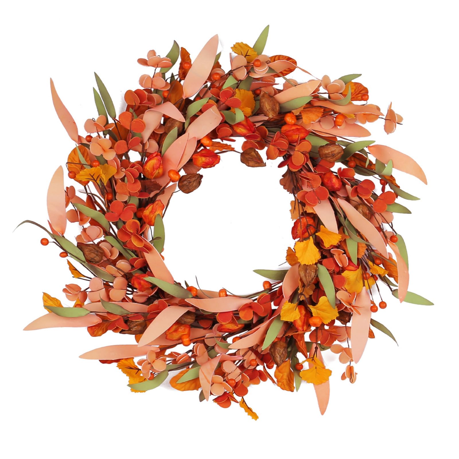 Buxuaaaa Multicolor Wreath For Thanksgiving Celebration Garlands For Home And Decoration Harvest Festival Door Hanging Thanksgiving Decoration